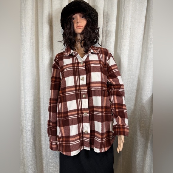 Sweaters - Eddie Bauer microfleece button up women’s size L